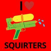 I Heart Squirters Funny Water Gun Santa Hat thumb 1