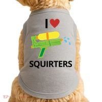 I Heart Squirters Funny Water Gun Doggie Tank thumb 0
