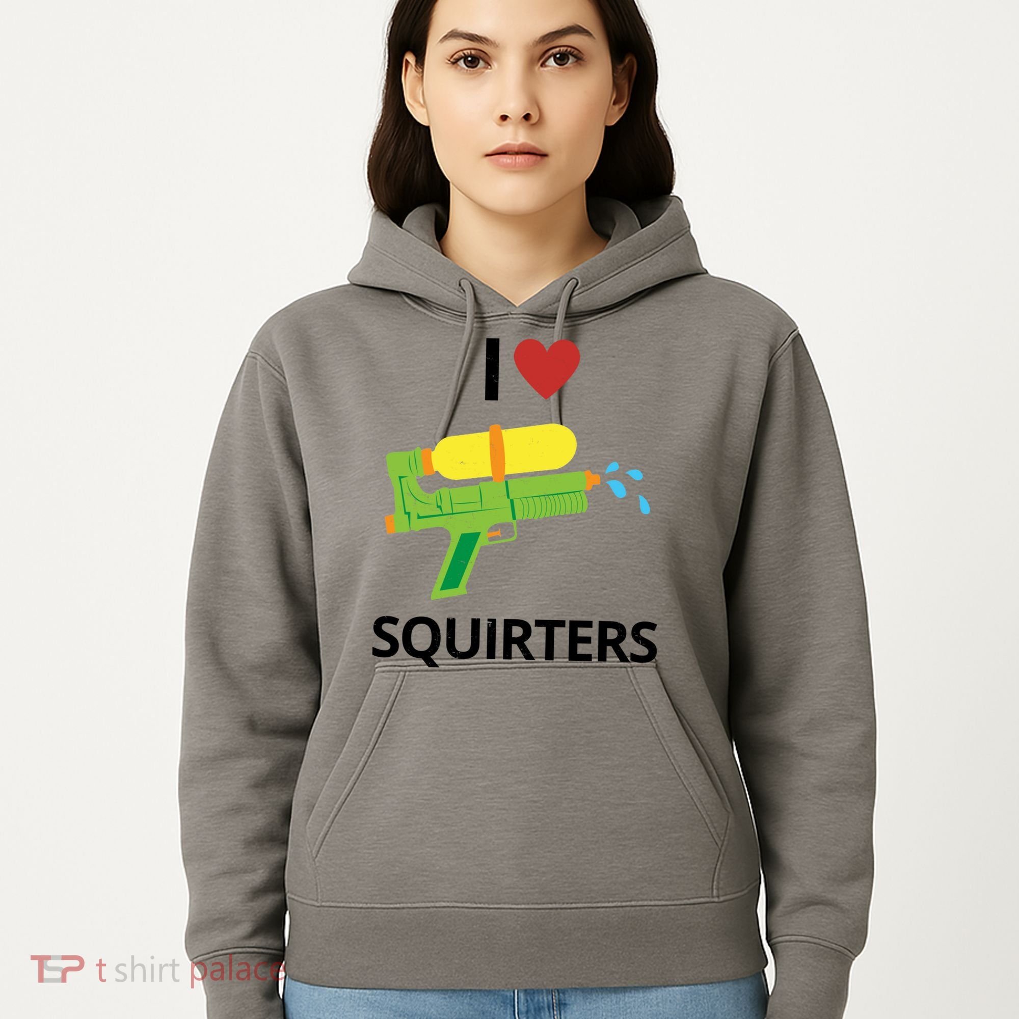 I Heart Squirters Funny Water Gun Hoodie