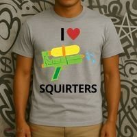 I Heart Squirters Funny Water Gun T-Shirt thumb 3