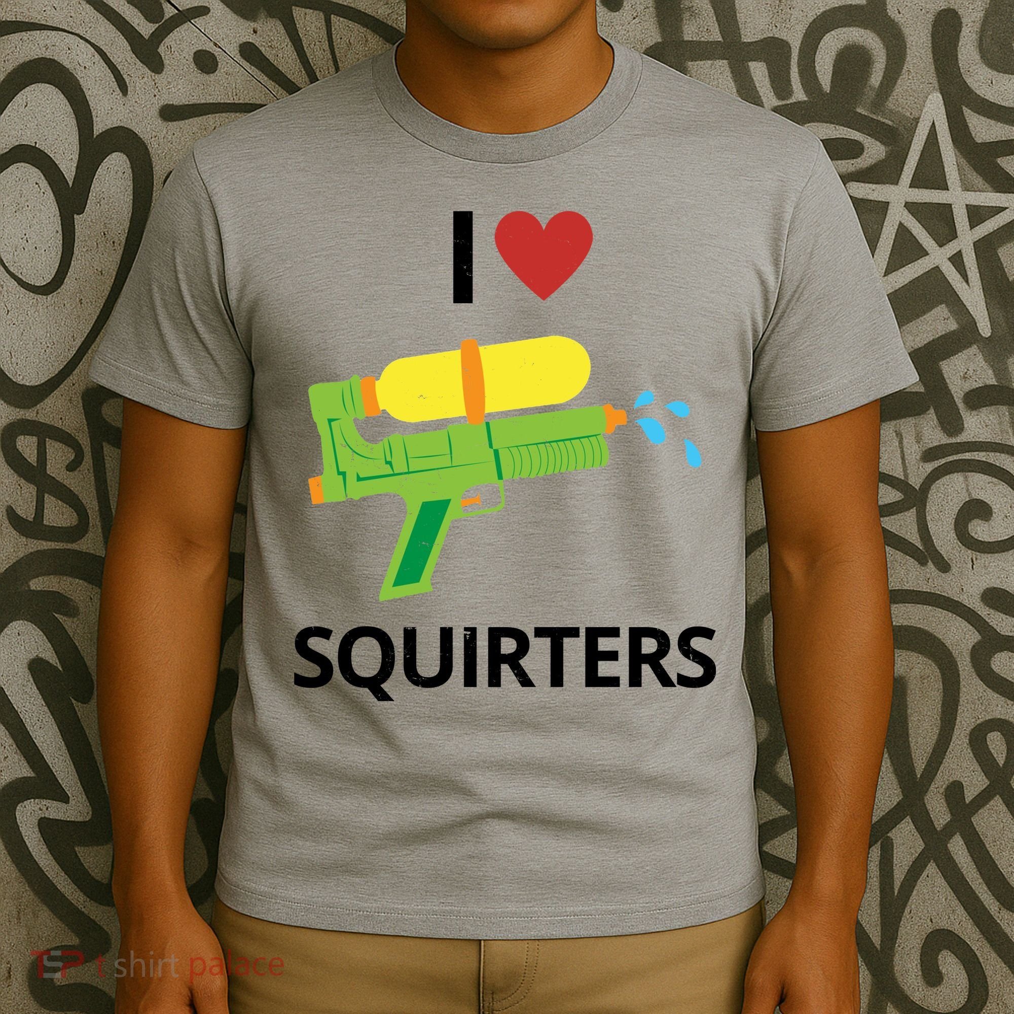 I Heart Squirters Funny Water Gun T-Shirt