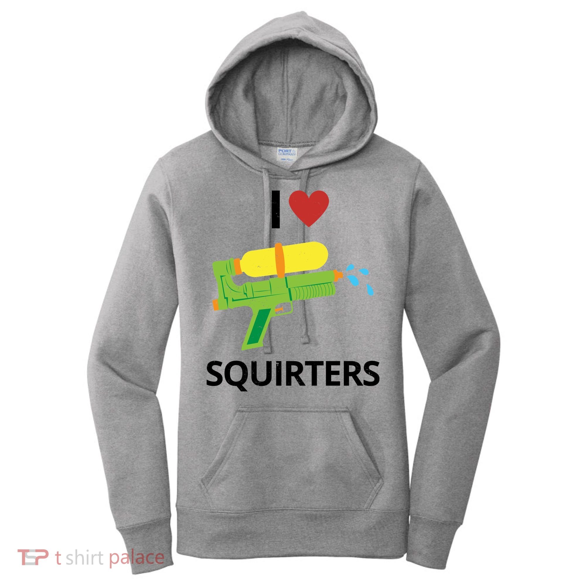 I Heart Squirters Funny Water Gun Women's Hoodie