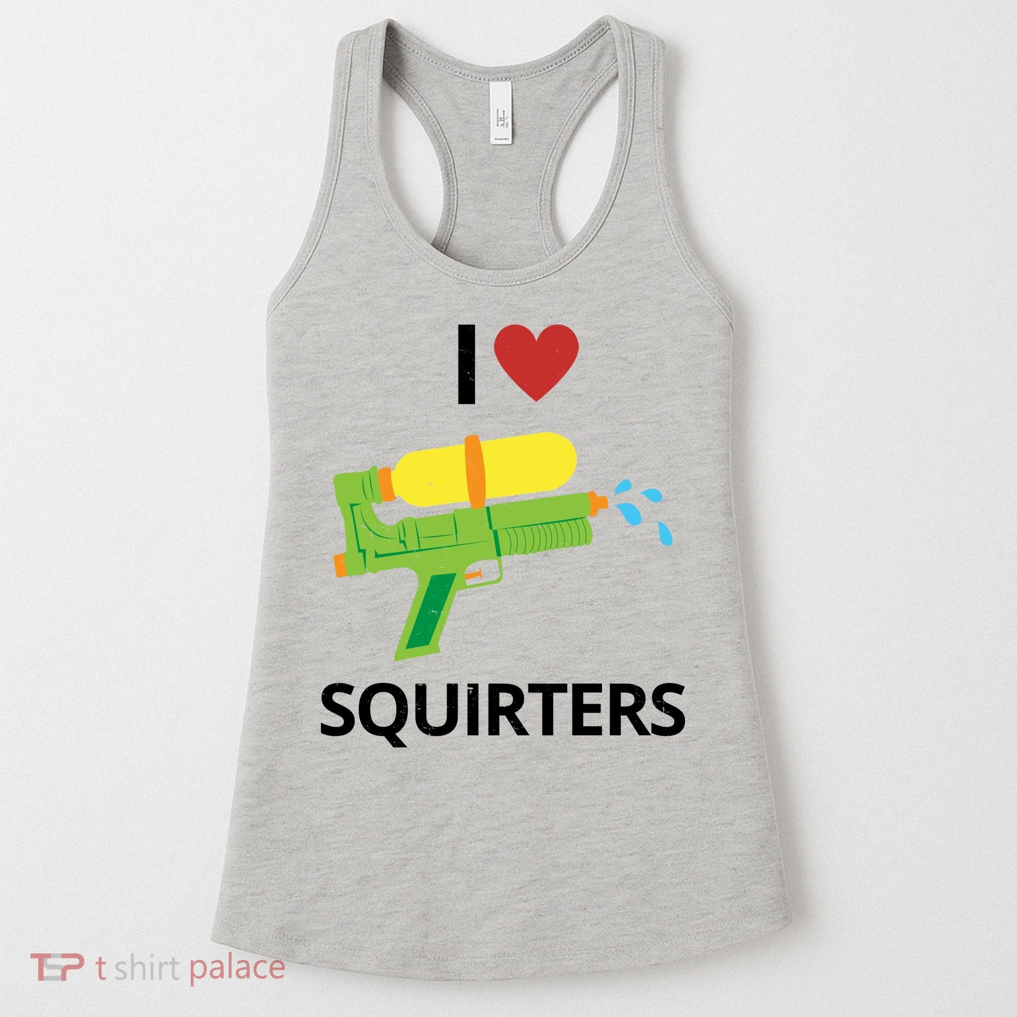 I Heart Squirters Funny Water Gun Women's Tank Top