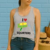 I Heart Squirters Funny Water Gun Women's Tank Top thumb 2