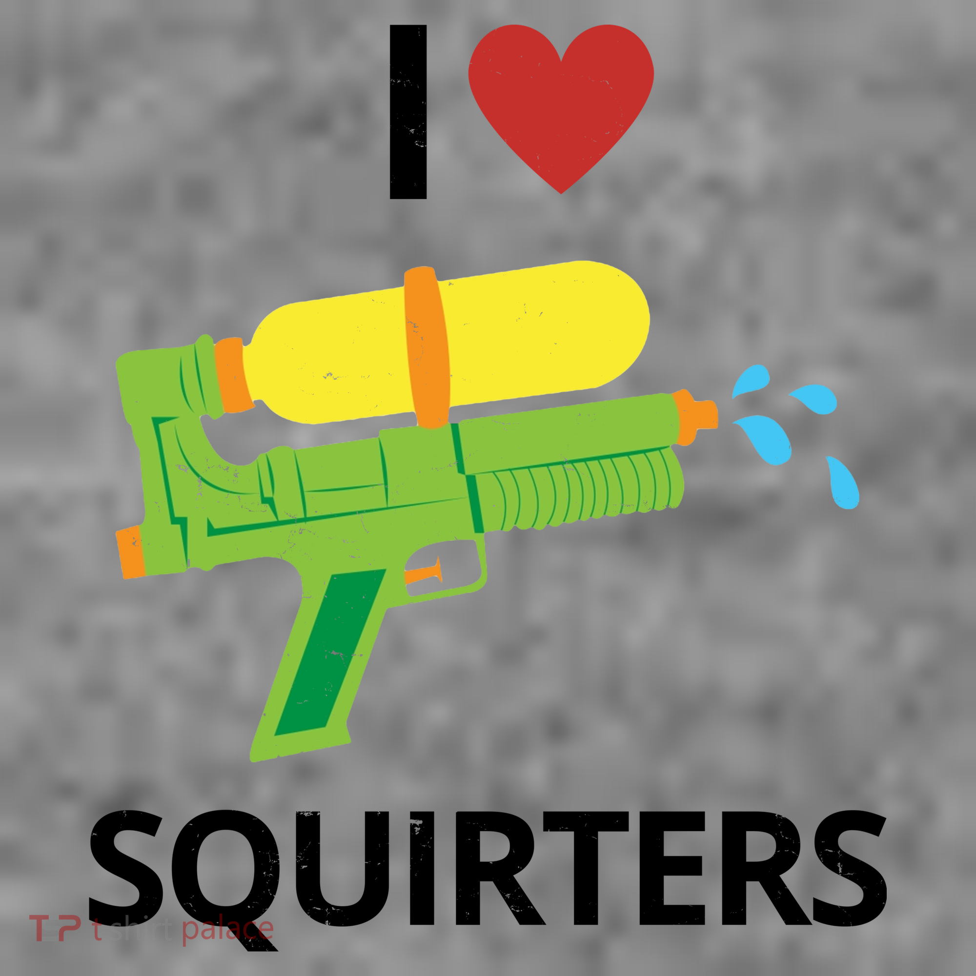 I Heart Squirters Funny Water Gun Baby Bodysuit