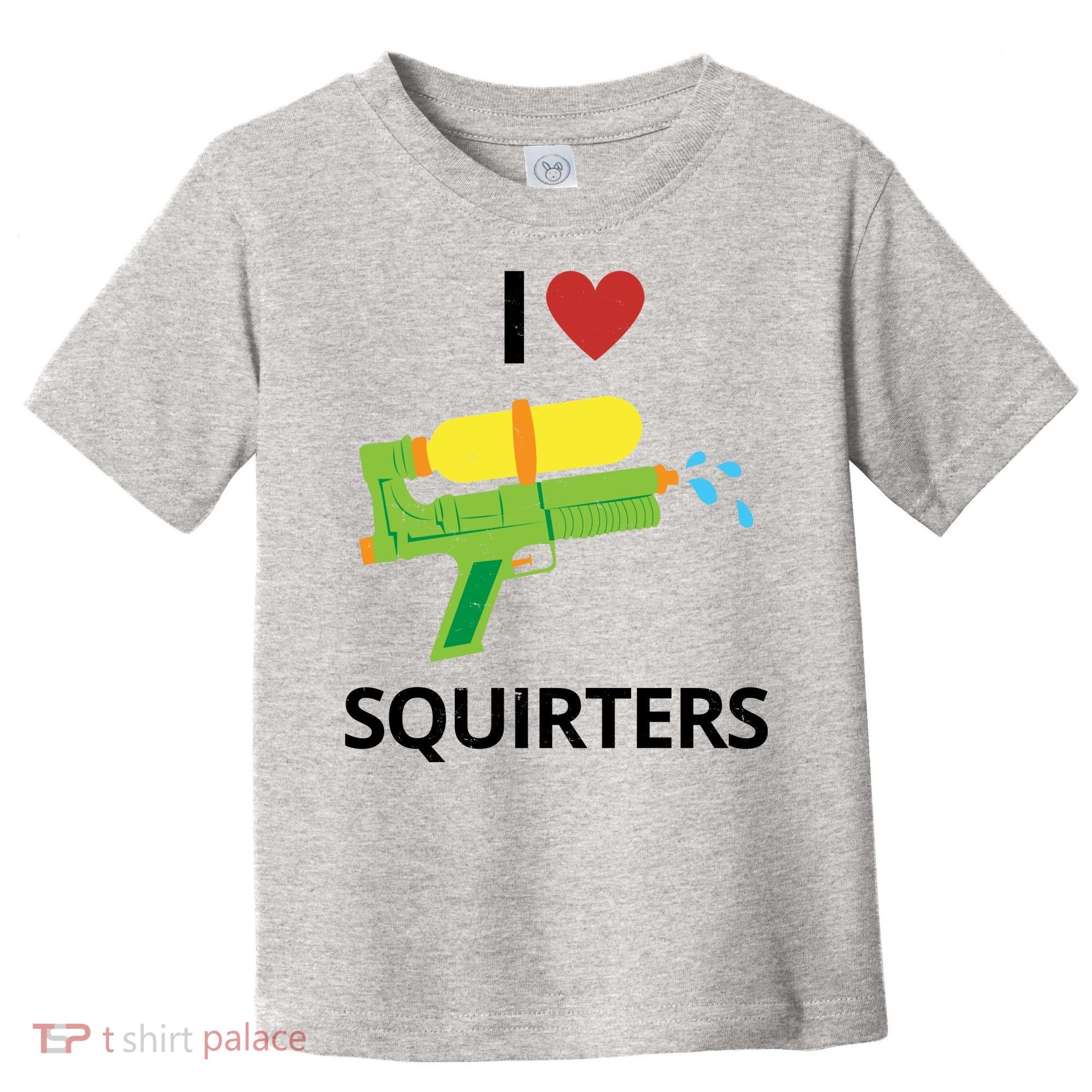 I Heart Squirters Funny Water Gun Toddler T-Shirt