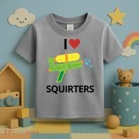 I Heart Squirters Funny Water Gun Toddler T-Shirt thumb 3