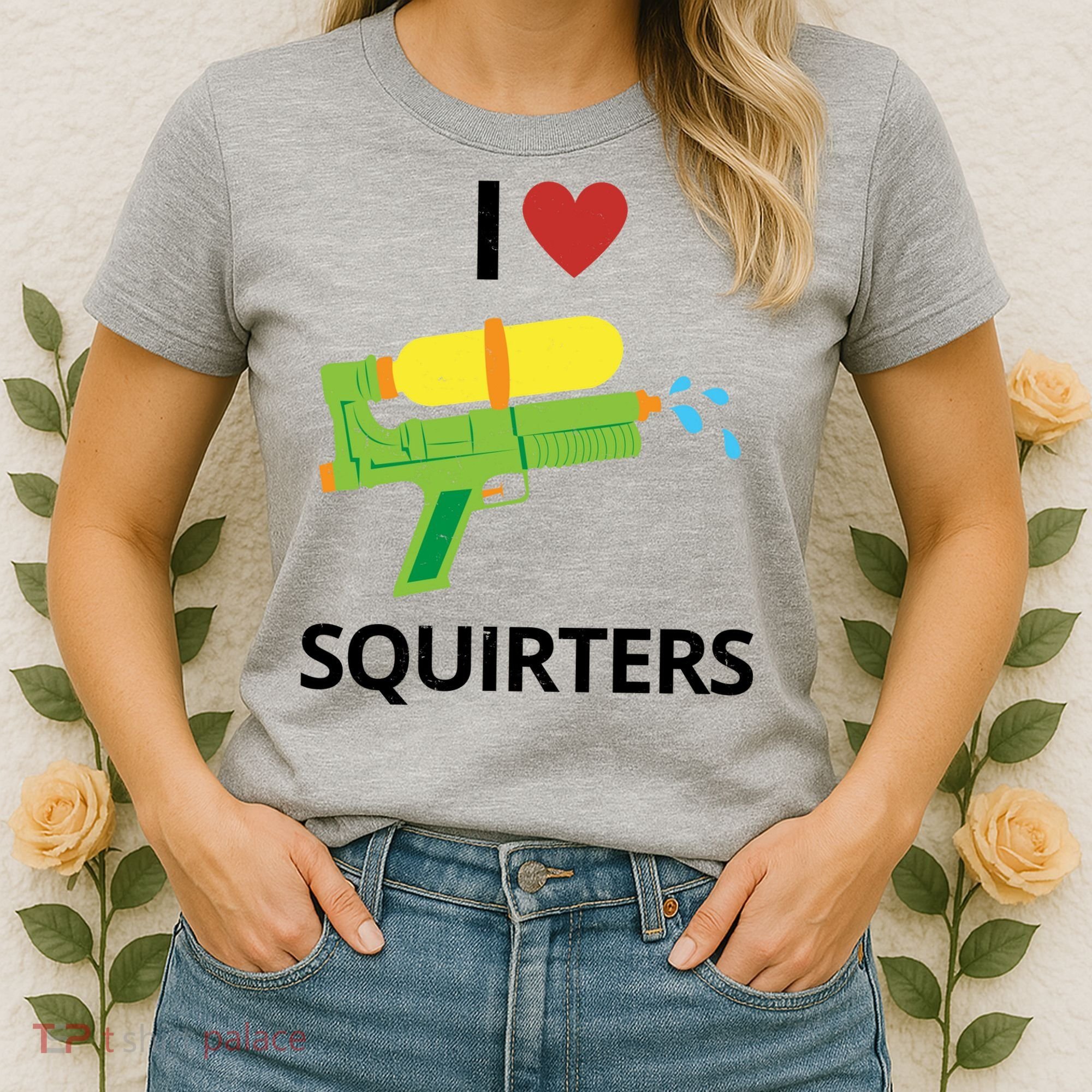 I Heart Squirters Funny Water Gun Women's T-Shirt