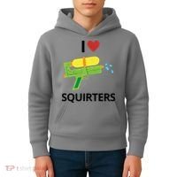 I Heart Squirters Funny Water Gun Kids Hoodie thumb 4