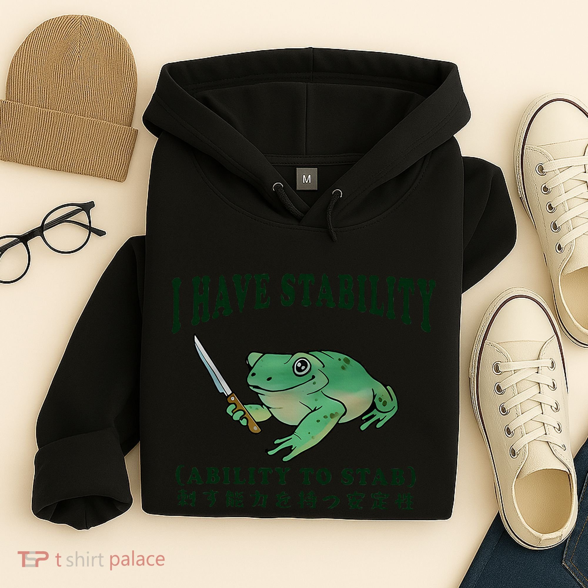 I Have Stability Ability To Stab Funny Frog Hoodie