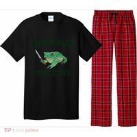 I Have Stability Ability To Stab Funny Frog Pajama Set thumb 0