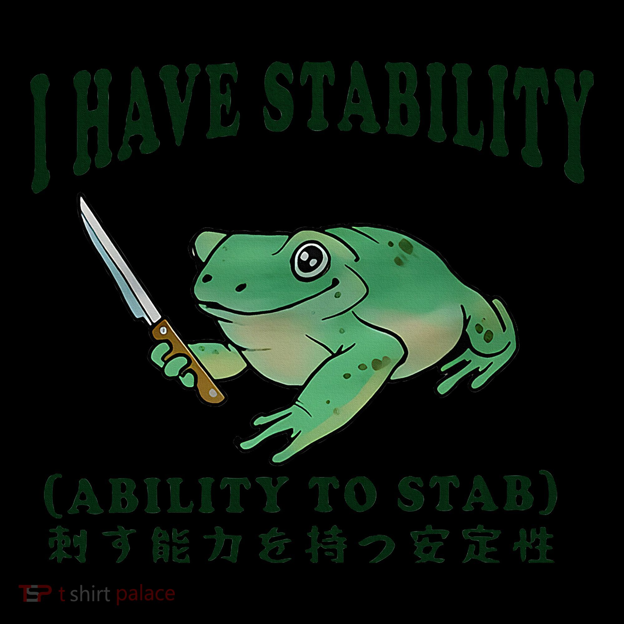 I Have Stability Ability To Stab Funny Frog Women's Hoodie