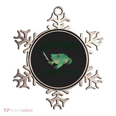 I Have Stability Ability To Stab Funny Frog Ornament