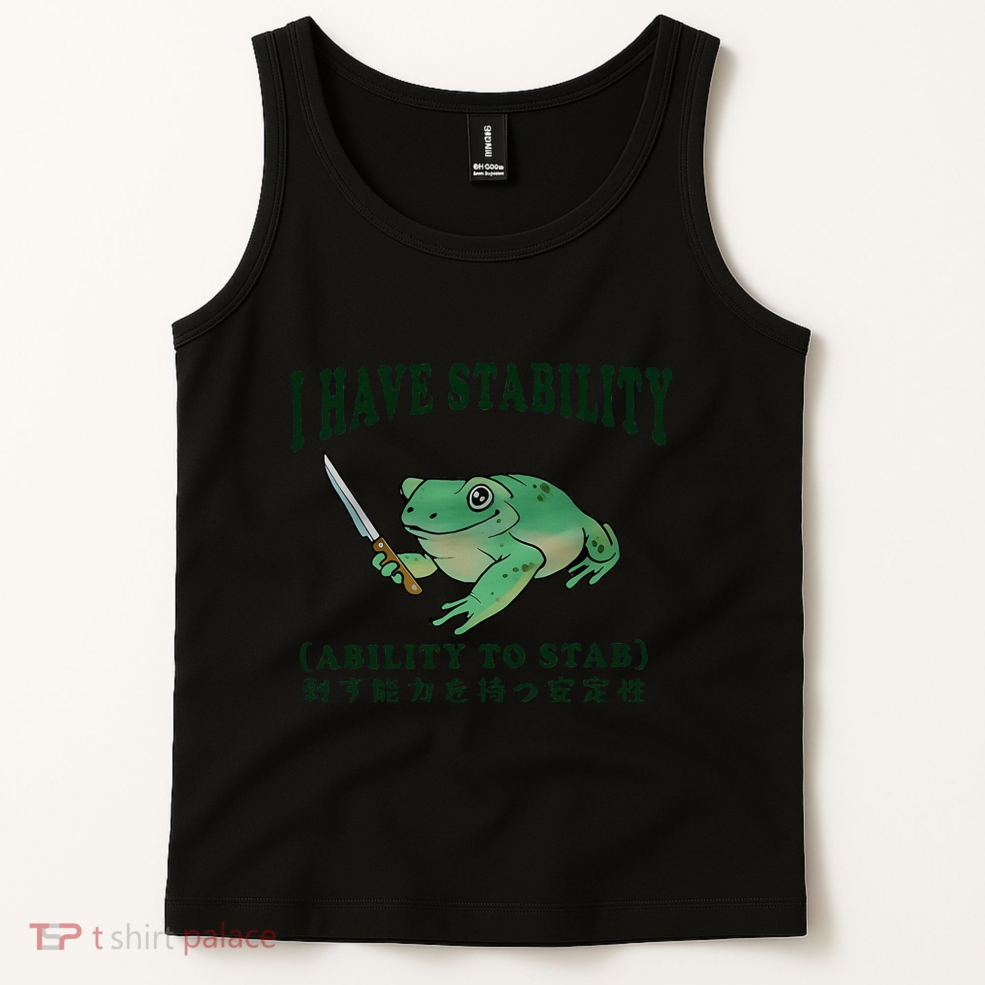 I Have Stability Ability To Stab Funny Frog Tank Top