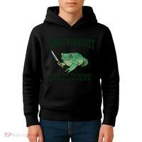 I Have Stability Ability To Stab Funny Frog Kids Hoodie thumb 4