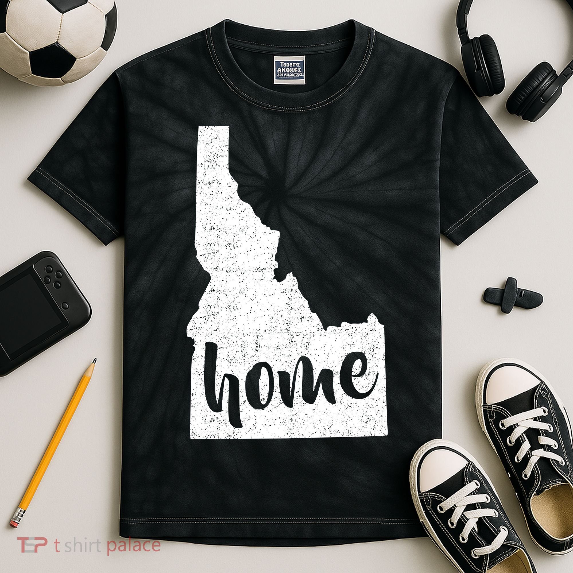 Idaho Home State Kids Tie-Dye T-Shirt