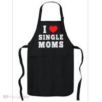 I Heart Single Moms Funny I Love Single Mommy Apron thumb 0
