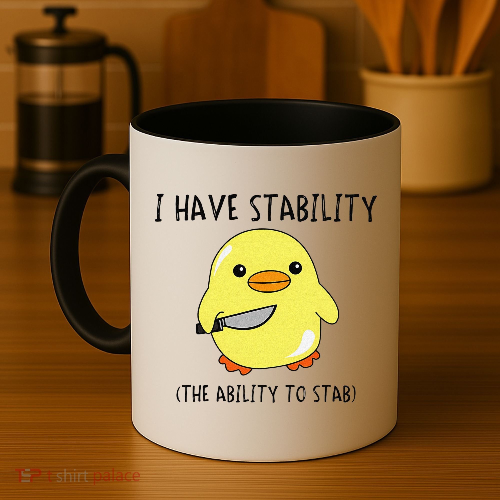 I Have Stability Ability To Stab Funny Meme Sayings Coffee Mug