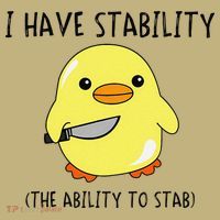 I Have Stability Ability To Stab Funny Meme Sayings Kids T-Shirt thumb 2