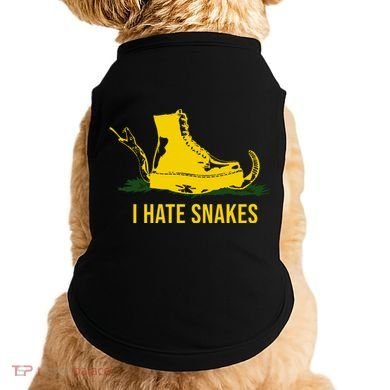 I Hate Snakes Don't Thread On Me Flag Doggie Tank