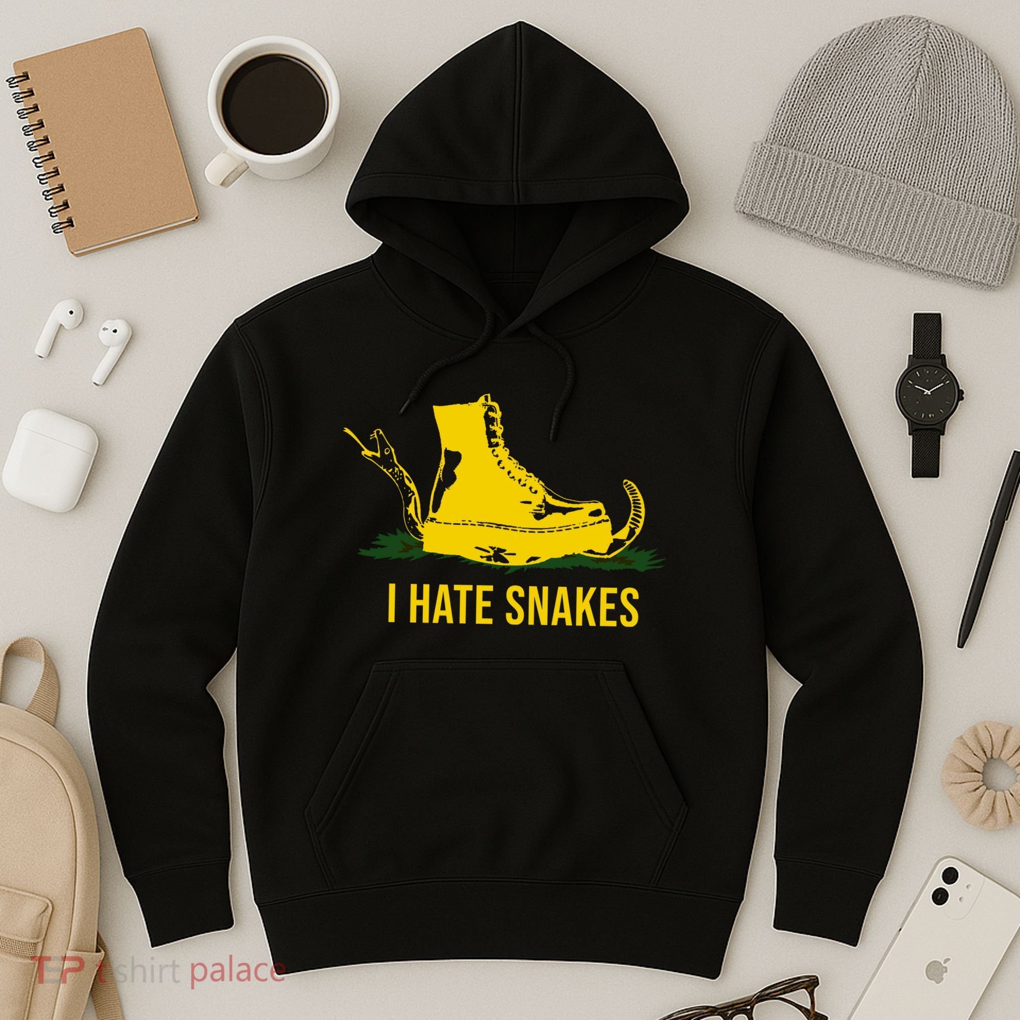 I Hate Snakes Don't Thread On Me Flag Hoodie