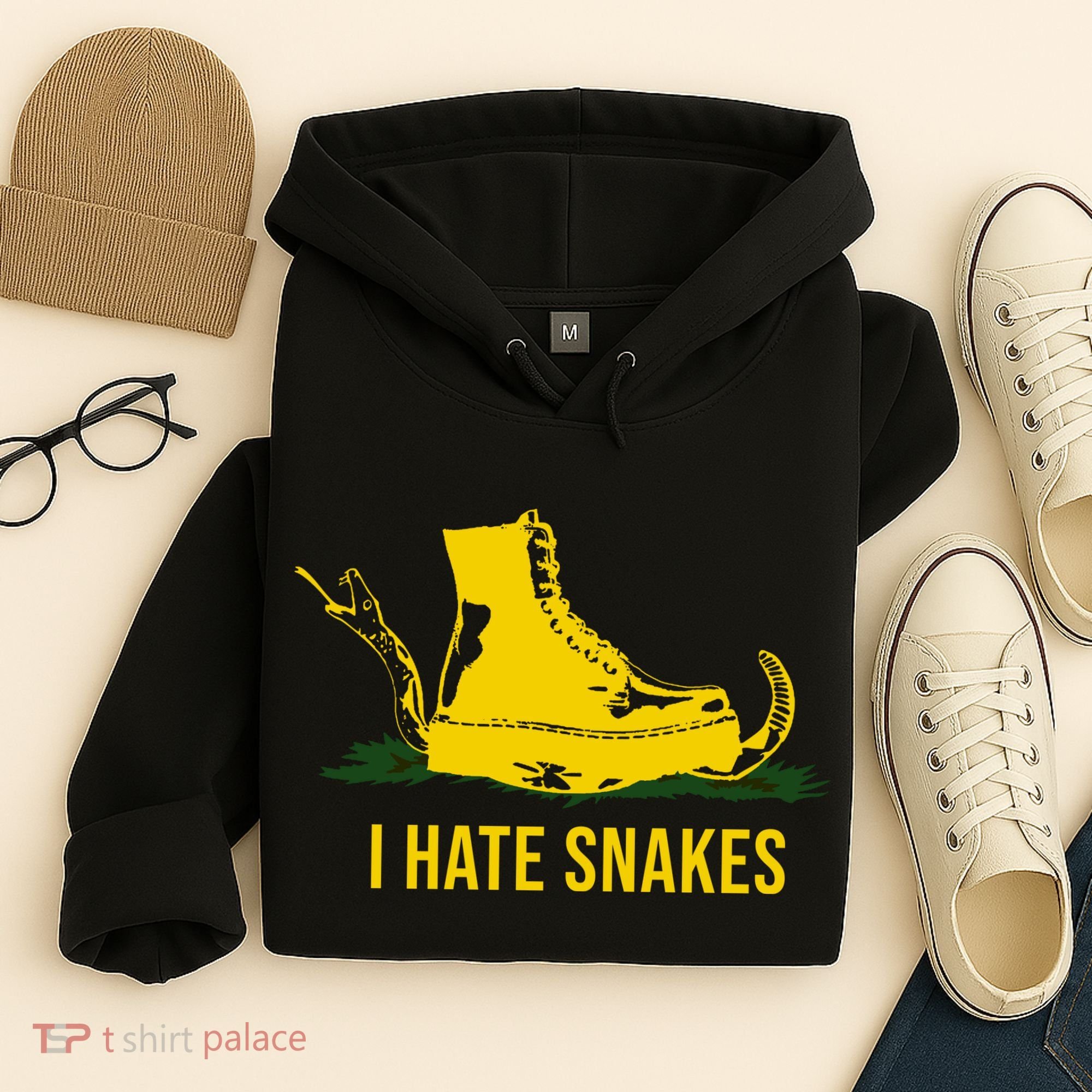I Hate Snakes Don't Thread On Me Flag Hoodie