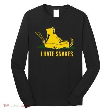 I Hate Snakes Don't Thread On Me Flag Long Sleeve Shirt