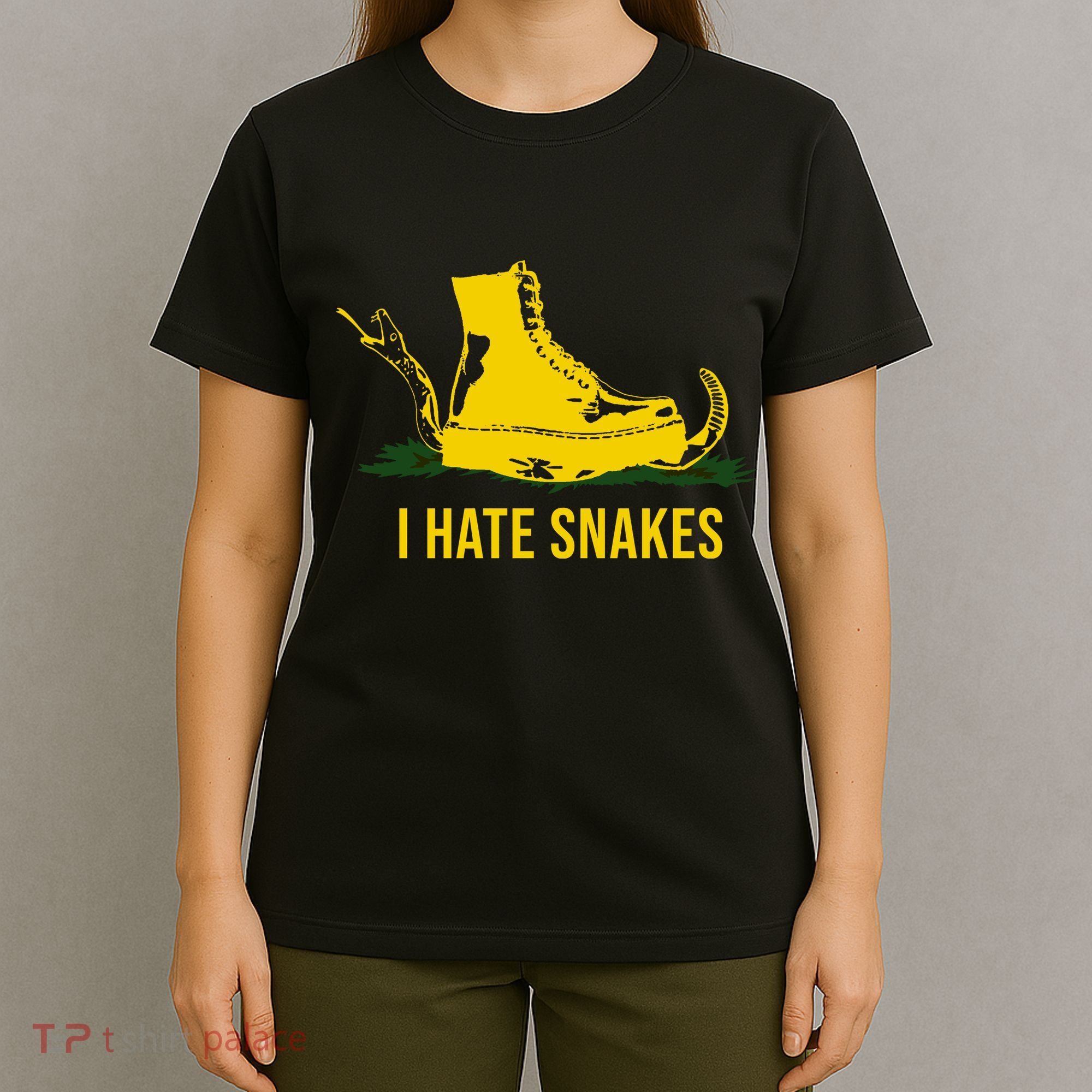 I Hate Snakes Don't Thread On Me Flag T-Shirt