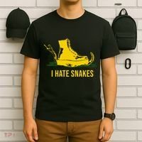 I Hate Snakes Don't Thread On Me Flag T-Shirt thumb 6