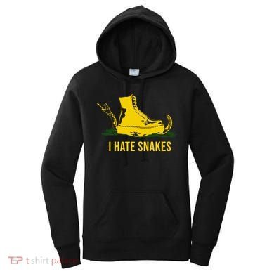 I Hate Snakes Don't Thread On Me Flag Women's Hoodie