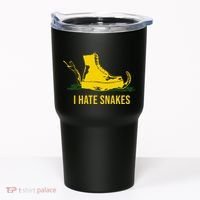 I Hate Snakes Don't Thread On Me Flag Tumbler thumb 0