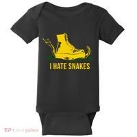 I Hate Snakes Don't Thread On Me Flag Baby Bodysuit thumb 0