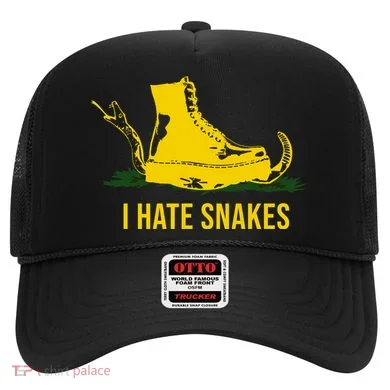 I Hate Snakes Don't Thread On Me Flag Hat