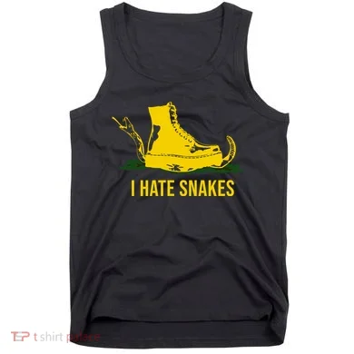 I Hate Snakes Don't Thread On Me Flag Tank Top