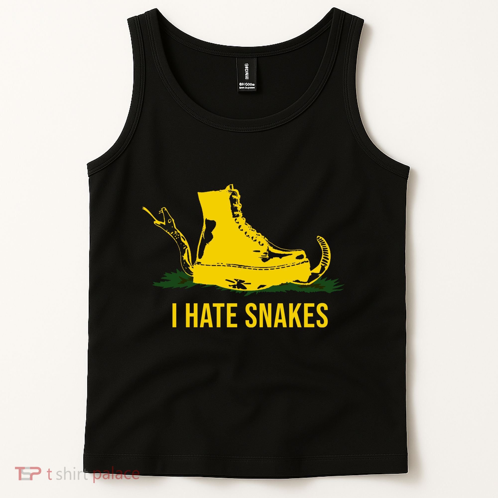 I Hate Snakes Don't Thread On Me Flag Tank Top