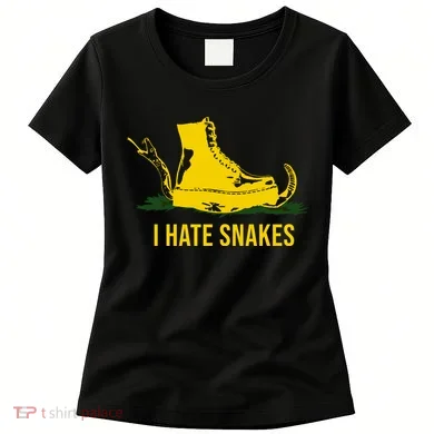 I Hate Snakes Don't Thread On Me Flag Women's T-Shirt