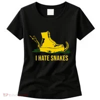 I Hate Snakes Don't Thread On Me Flag Women's T-Shirt thumb 0