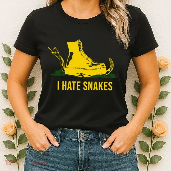 I Hate Snakes Don't Thread On Me Flag Women's T-Shirt