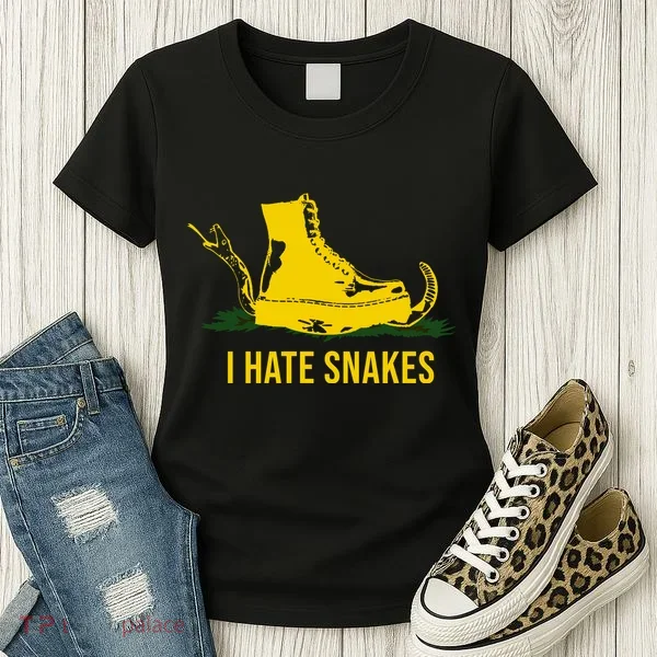 I Hate Snakes Don't Thread On Me Flag Women's T-Shirt