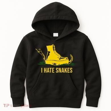I Hate Snakes Don't Thread On Me Flag Kids Hoodie