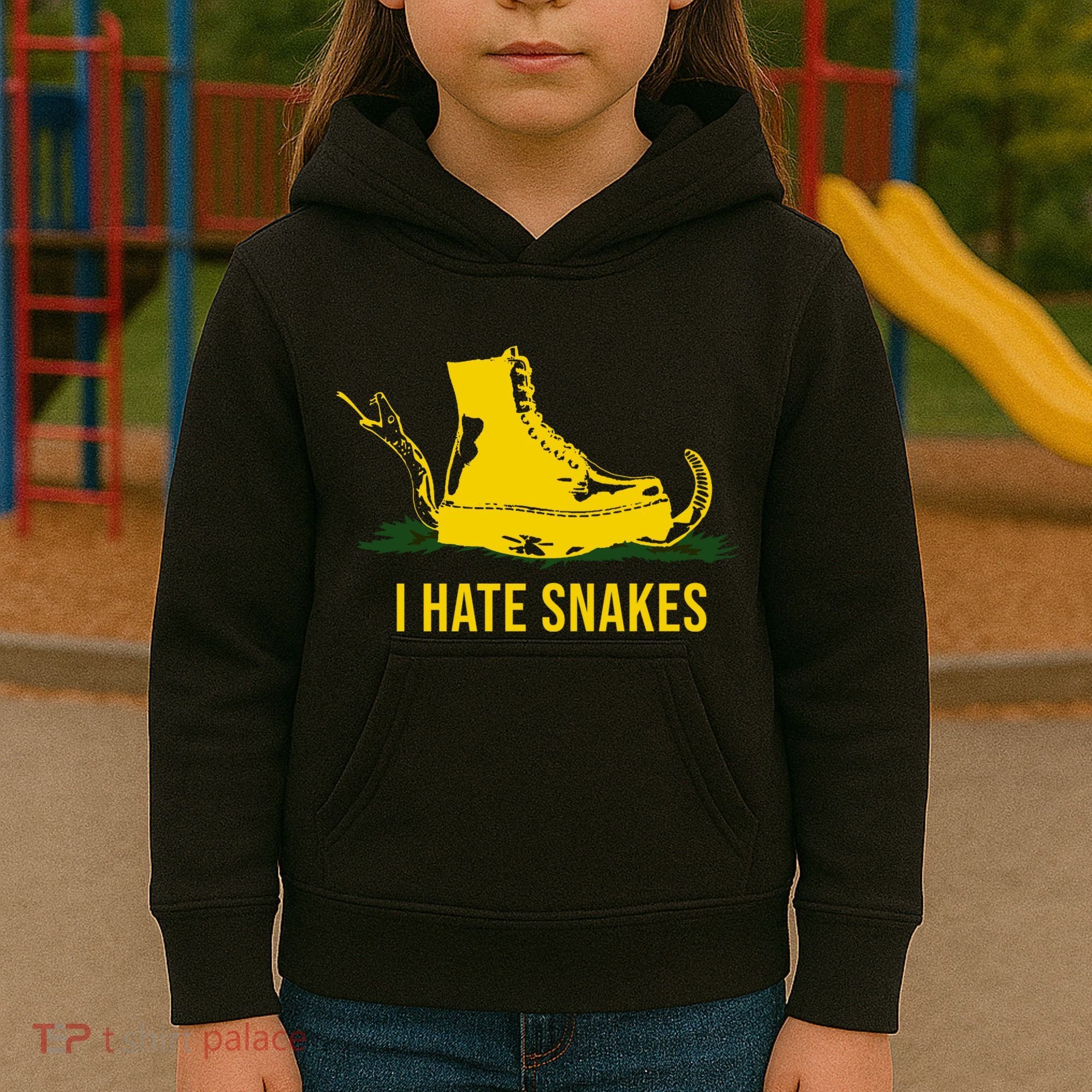 I Hate Snakes Don't Thread On Me Flag Kids Hoodie