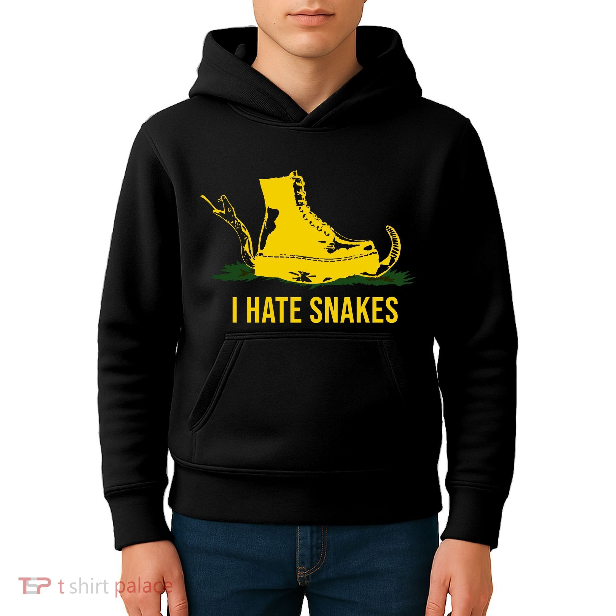I Hate Snakes Don't Thread On Me Flag Kids Hoodie