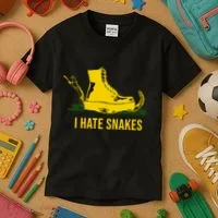 I Hate Snakes Don't Thread On Me Flag Kids T-Shirt thumb 3