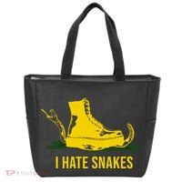 I Hate Snakes Don't Thread On Me Flag Tote Bag thumb 0