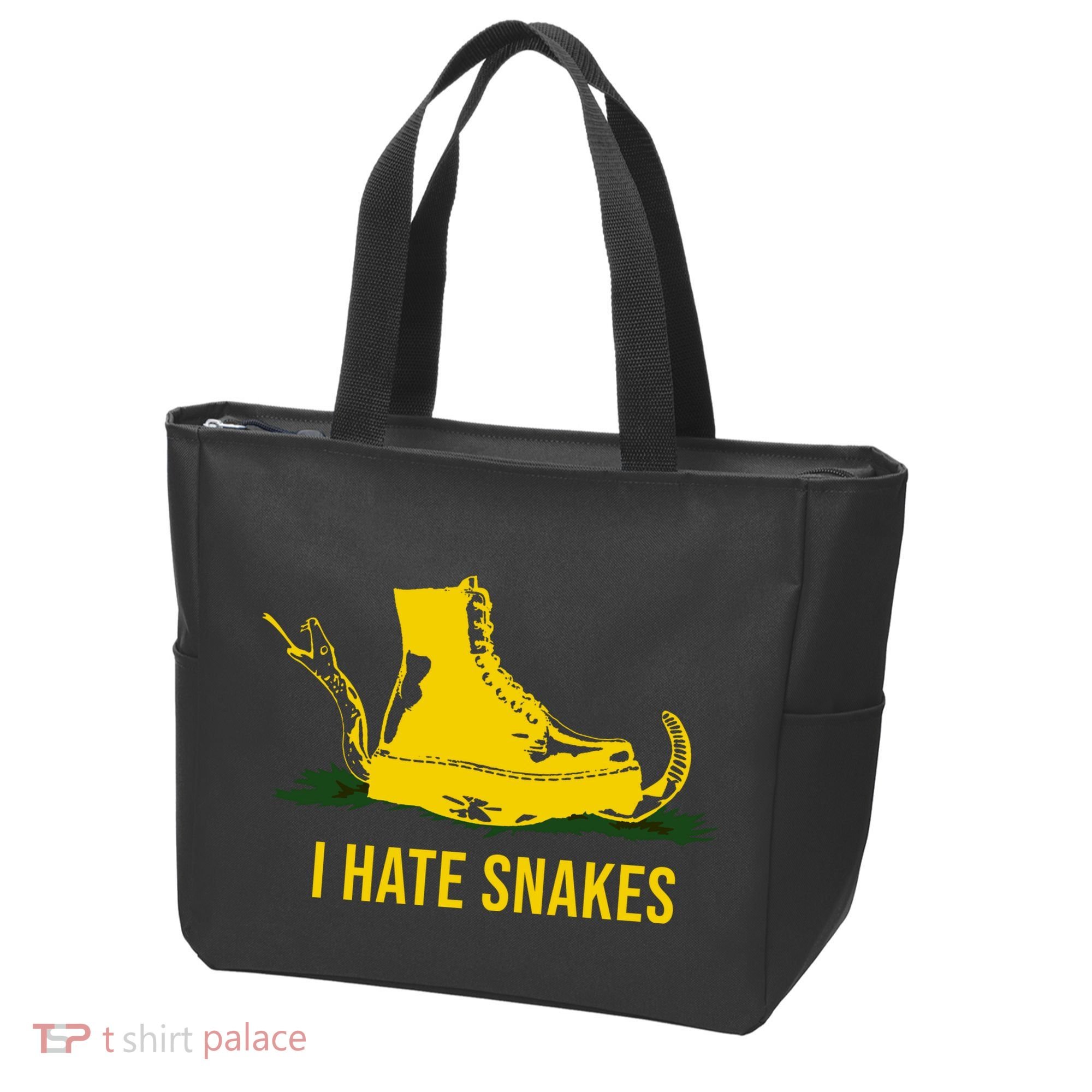 I Hate Snakes Don't Thread On Me Flag Tote Bag