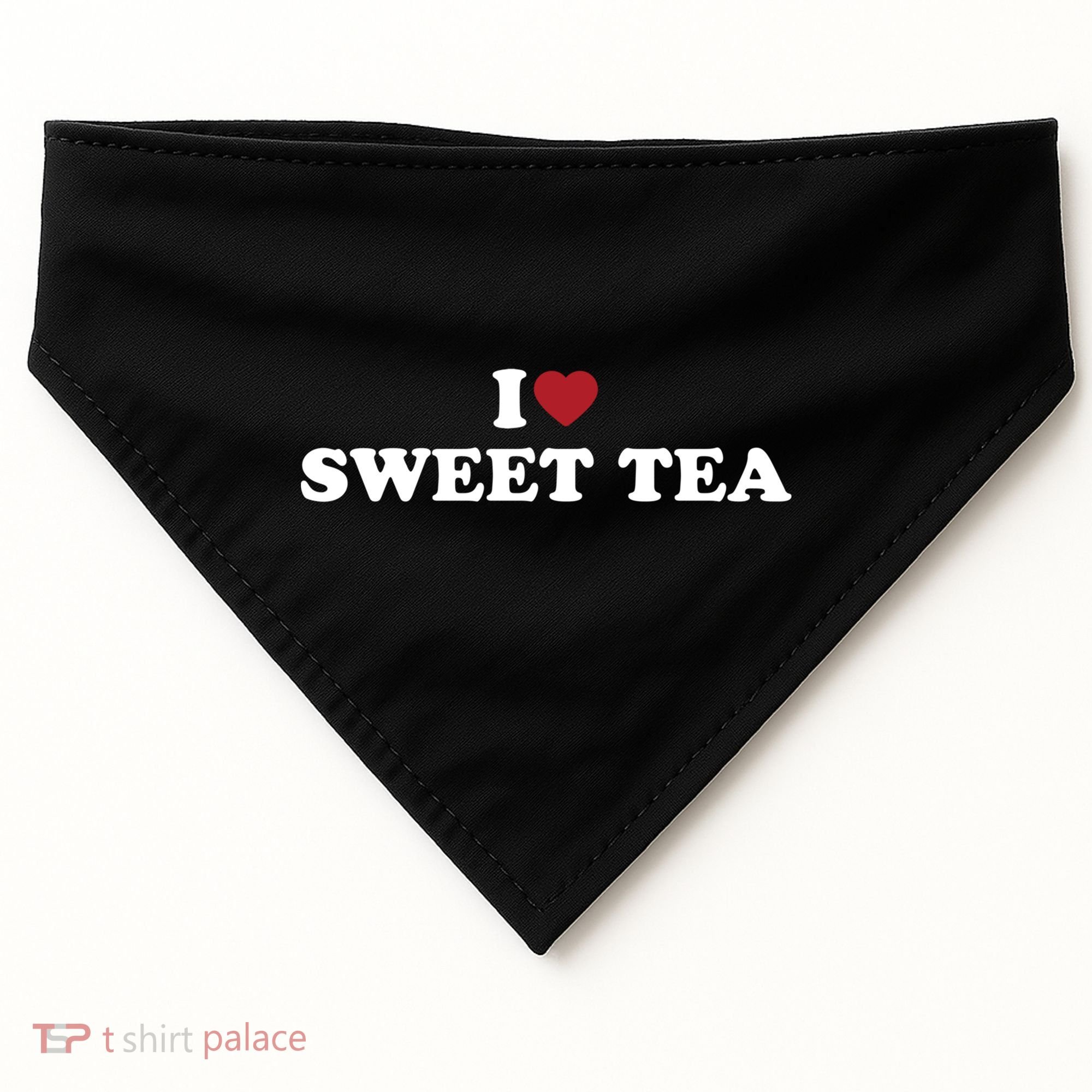 I Heart Sweet Tea Gift USA-Made Doggie Bandana