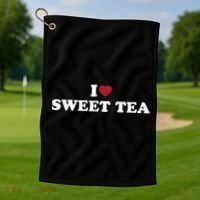 I Heart Sweet Tea Gift Golf Towel thumb 1