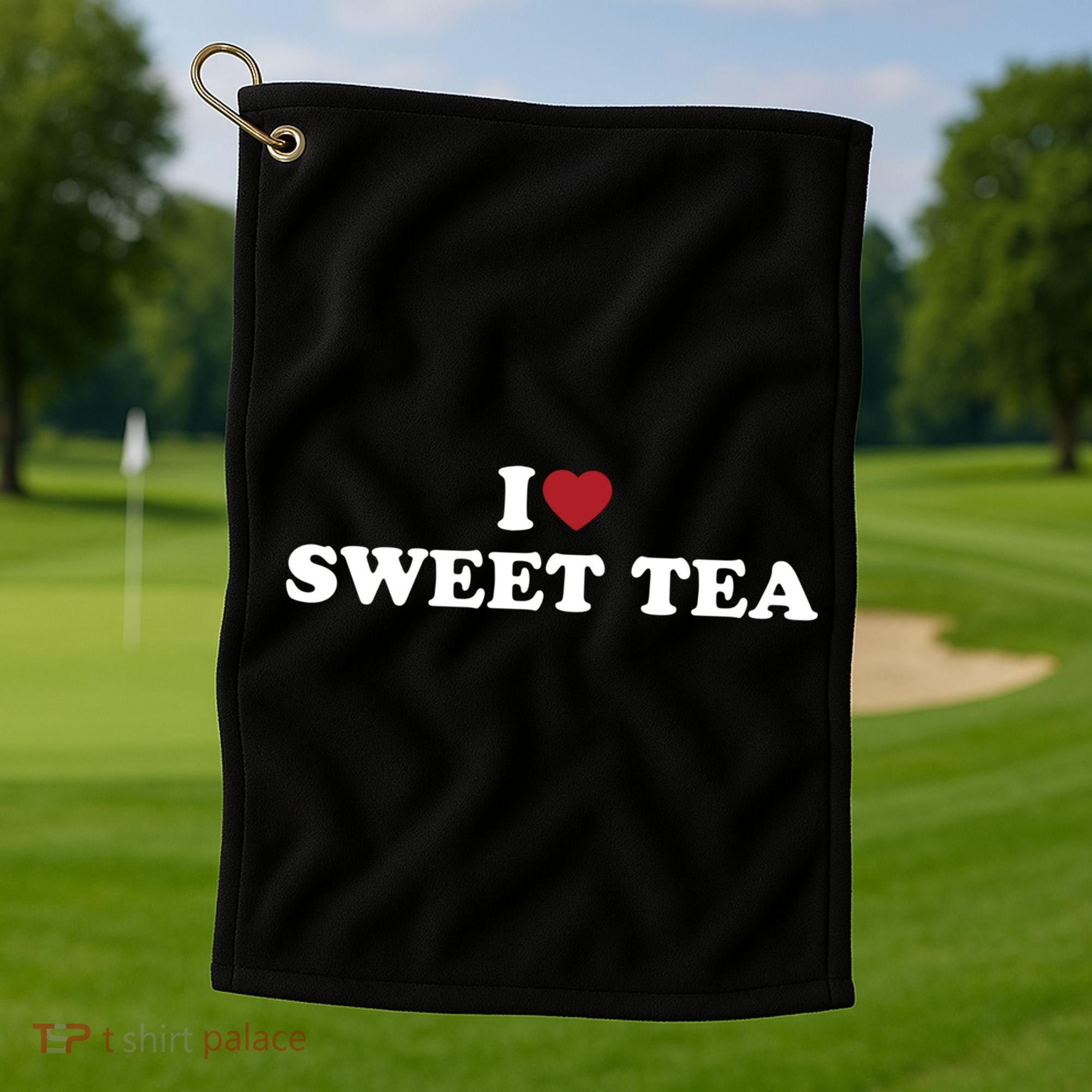 I Heart Sweet Tea Gift Golf Towel