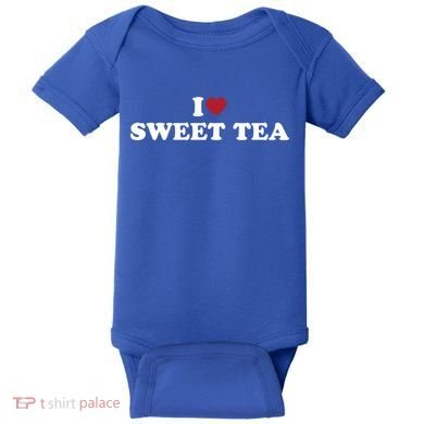 I Heart Sweet Tea Gift Baby Bodysuit