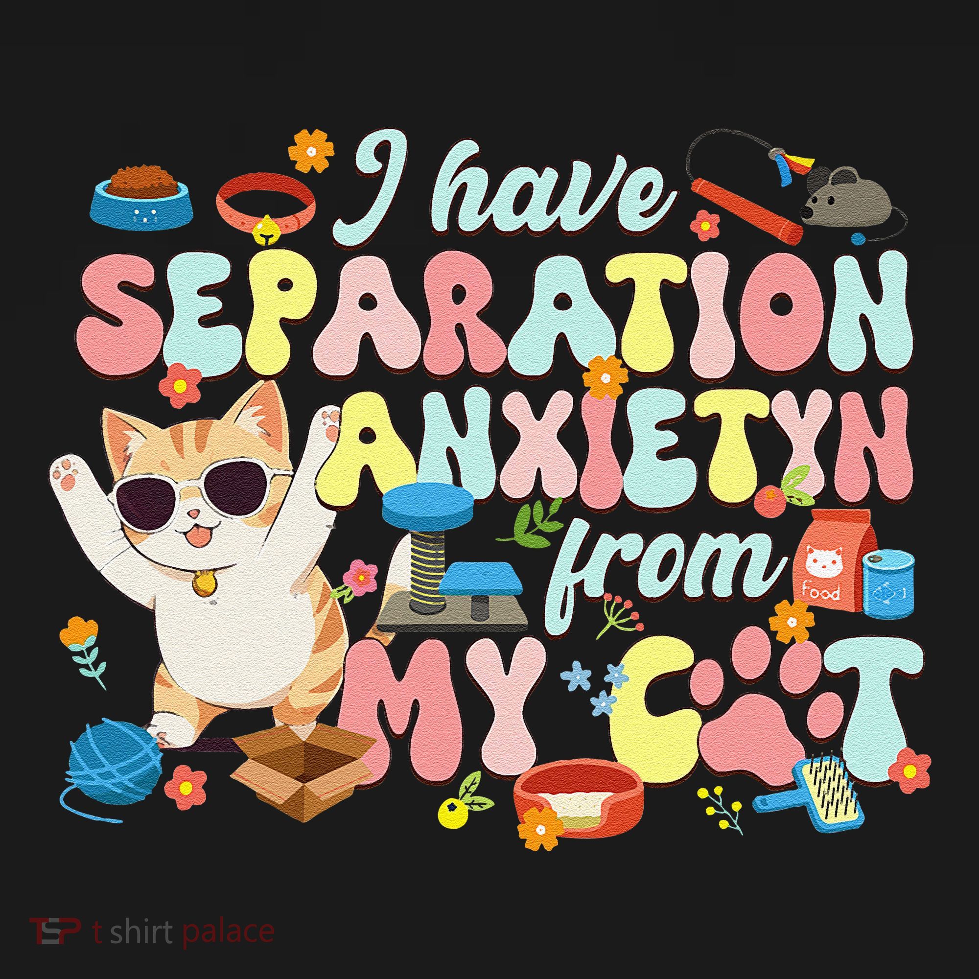 I Have Separation Anxiety From My Cat Pet Lover Women's Hoodie